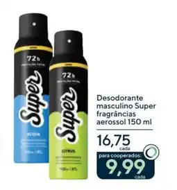 Drogaria Coop Desodorante masculino super fragrâncias oferta