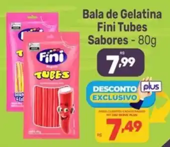 Bala de Gelatina Fini Tubes