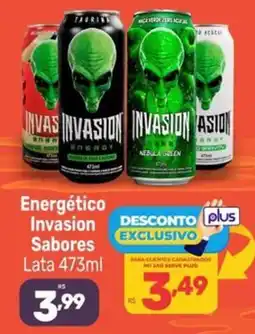 Supermercados Jau Serve Energético invasion sabores oferta