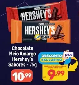Supermercados Jau Serve Chocolate Meio Amargo Hershey's Sabores oferta