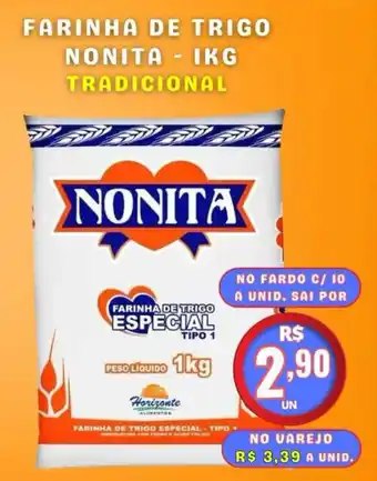 Farinha de trigo nonita - 1kg tradicional