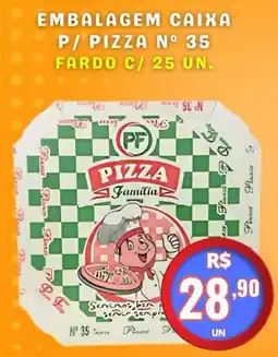 Serrano Supermercado embalagem caixa p/ pizza n 35 oferta