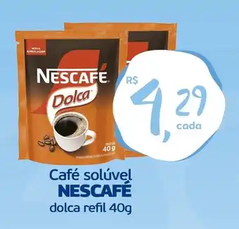 Café solúvel nescafé dolca refil