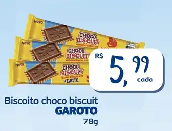 Biscoito choco biscuit garoto