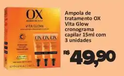 Supermercados Savegnago Ampola de tratamento ox vita glow cronograma capilar oferta