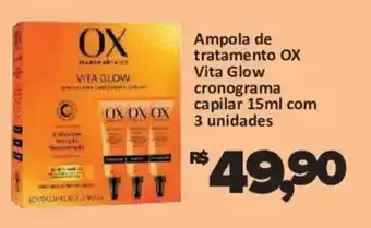Ampola de tratamento ox vita glow cronograma capilar