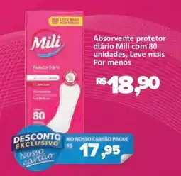 Supermercados Savegnago Absorvente protetor diário mili oferta