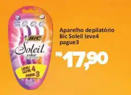 Supermercados Savegnago Aparelho depilatório bic soleil oferta