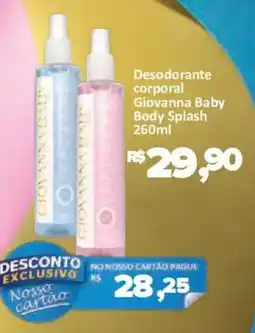 Supermercados Savegnago Desodorante corporal Giovanna Baby Body Splash oferta