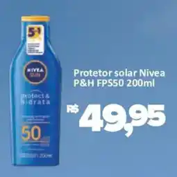 Supermercados Savegnago Protetor solar nivea p&h fps50 oferta