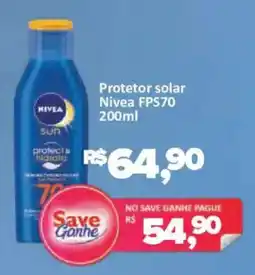 Supermercados Savegnago Protetor solar Nivea Fps70 oferta