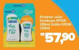 Supermercados Savegnago Protetor solar Sundown FPS50 oferta