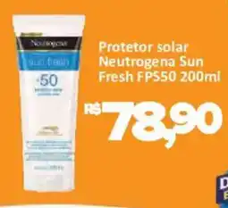 Supermercados Savegnago Protetor solar Neutrogena Sun Fresh Fps50 oferta