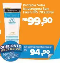 Supermercados Savegnago Protetor solar neutrogena sun fresh fsp 70 oferta