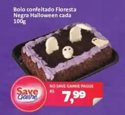 Supermercados Savegnago Bolo confeitado Floresta Negra Halloween oferta