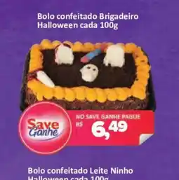 Supermercados Savegnago Bolo confeitado brigadeiro halloween oferta