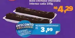 Supermercados Savegnago Bolo cremoso chocolate intenso oferta