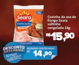 Supermercados Savegnago Coxinha da asa de frango seara soltinho oferta