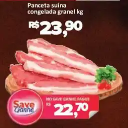 Supermercados Savegnago Panceta suína congelada granel kg oferta