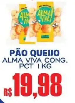Supermercado Vitorino pão queijo alma viva cong. oferta