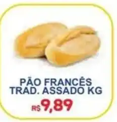 Supermercado Vitorino pão francês trad. assado kg oferta