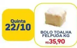 Supermercado Vitorino bolo toalha felpuda kg oferta