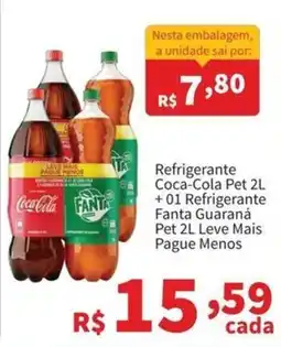Macromix Atacado Refrigerante Coca-Cola Pet + 01 Refrigerante Fanta Guaraná Pet oferta