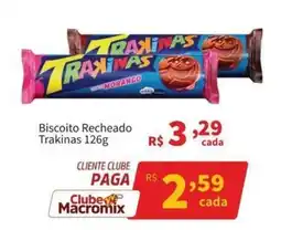 Macromix Atacado Biscoito recheado trakinhas oferta