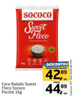 Tenda Atacado Coco ralado sweet floco sococo oferta