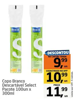 Tenda Atacado Copo branco descartável select oferta