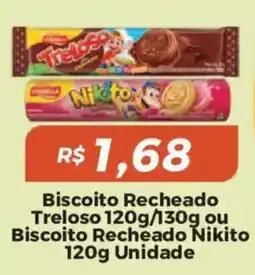 Mart Minas Biscoito recheado trelosa ou biscoito recheado nikito oferta