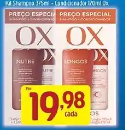 Supermercados Guanabara Kit Shampoo 375ml + Condicionador 170ml Ox oferta