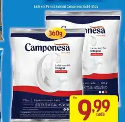 Supermercados Guanabara Leite em Pó Inst. Integral Camponesa Sachê 360g oferta