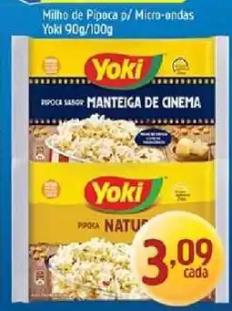 Supermercados Guanabara Milho de Pipoca p/ Micro-ondas Yoki 90g/100g oferta