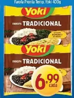 Supermercados Guanabara Farofa Pronta Temp. Yoki 400g oferta