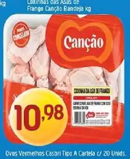 Supermercados Guanabara Coxinhas das Asas de Frango Canção Bandeja kg oferta
