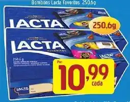 Supermercados Guanabara Bombons Lacta Favoritos 250,6g oferta