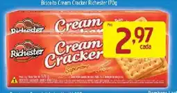 Supermercados Guanabara Biscoito Cream Cracker Richester - 170g oferta
