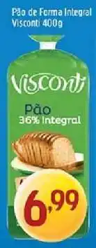 Supermercados Guanabara Pão de Forma Integral Visconti 400g oferta