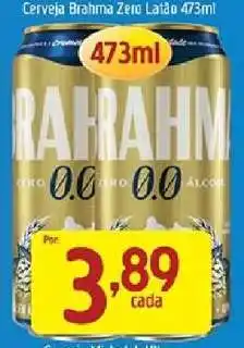 Supermercados Guanabara Cerveja Brahma Zero Latão 473ml oferta