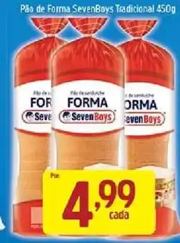 Supermercados Guanabara Pão de Forma SevenBoys Tradicional 450g oferta