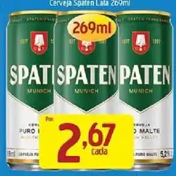 Supermercados Guanabara Cerveja Spaten Lata 269ml oferta