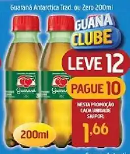Supermercados Guanabara Guaraná Antarctica Trad. ou Zero 200ml oferta