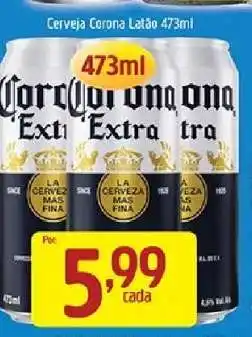 Supermercados Guanabara Cerveja Corona Latão 473ml oferta