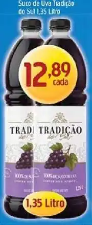 Supermercados Guanabara Suco de Uva Tradição do Sul 1,35 Litro oferta