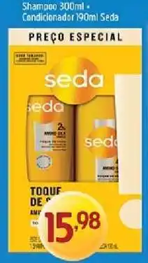 Supermercados Guanabara Seda Shampoo 300ml + Condicionador 190ml oferta