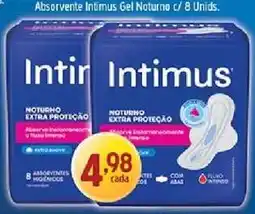 Supermercados Guanabara Absorvente Intimus Gel Noturno c/ 8 Unids oferta