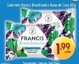 Supermercados Guanabara Sabonete Francis Brasilidades Água de Coco 80g oferta