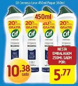 Supermercados Guanabara Cif Cremoso Leve 450ml Pague 360ml oferta