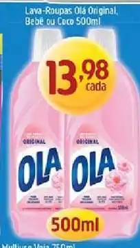 Supermercados Guanabara Lava-Roupas Olá Original, Bebê ou Coco 500ml oferta